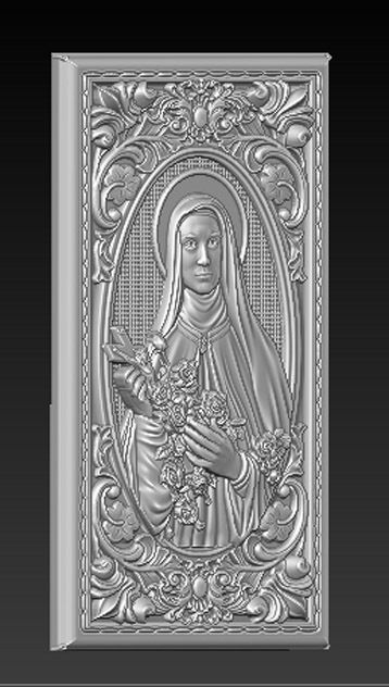 Saint Therese 3D print model_2