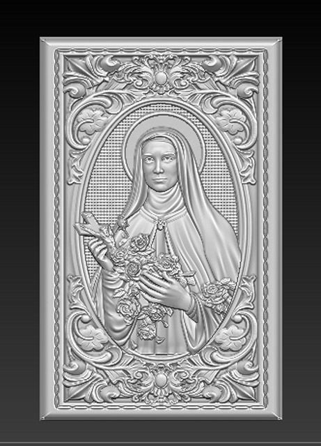 Saint Therese 3D print model_1
