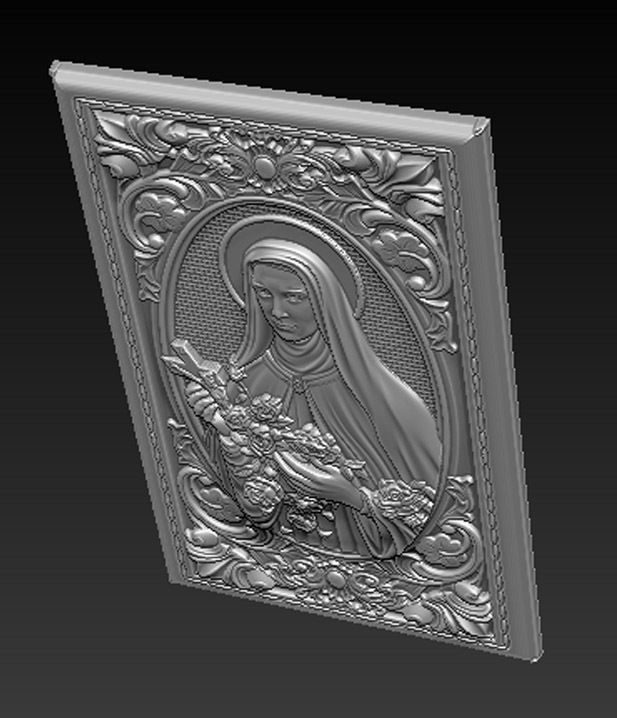 Saint Therese 3D print model_4