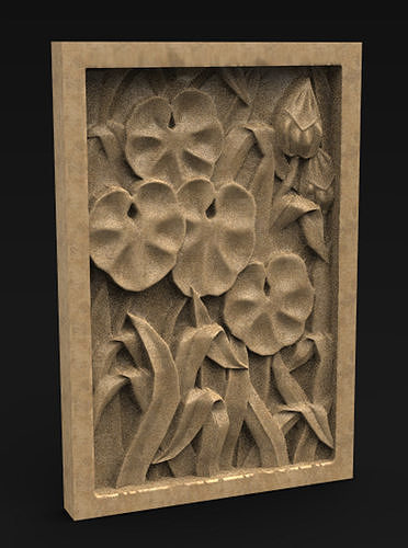 Decorative Panel Nature 3D Model 3D print model
