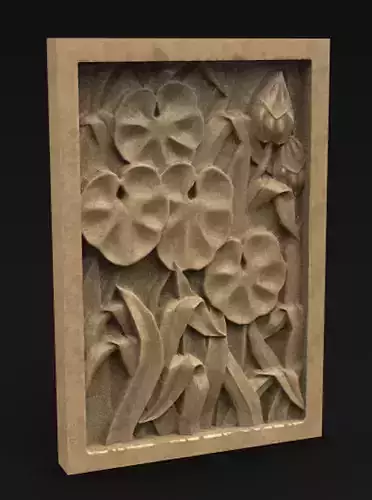 Decorative Panel Nature 3D Model 3D print model