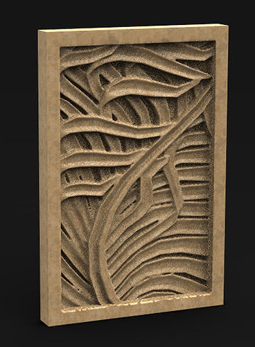Decorative Panel Nature 2 3D Model 3D print model