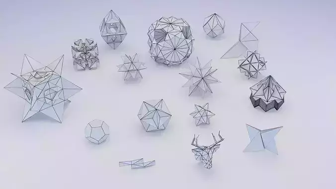 Origami Geometric 3D model
