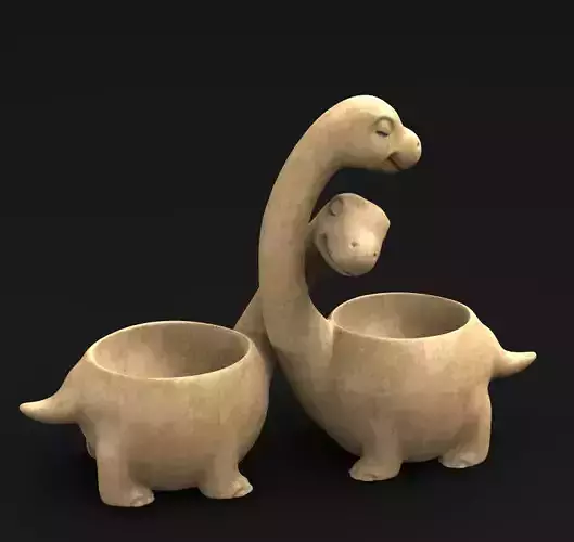 Dinosaurs cartoon decoration 3D model