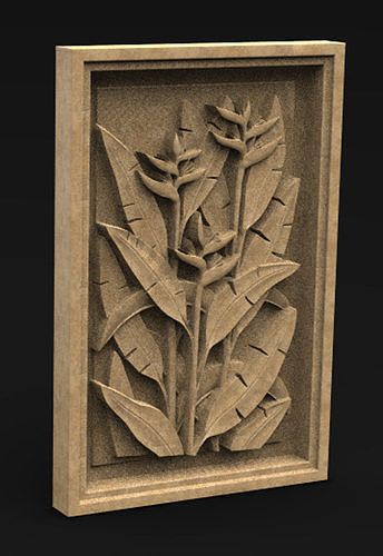 Decorative Panel Nature 3 3D Model 3D print model