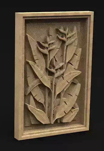 Decorative Panel Nature 3 3D Model 3D print model