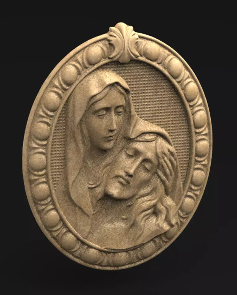 Jesus Christ Maria 3D Model 3D print model_0