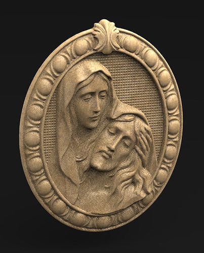 Jesus Christ Maria 3D Model 3D print model