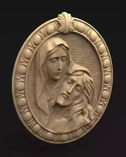 Jesus Christ Maria 3D Model 3D print model
