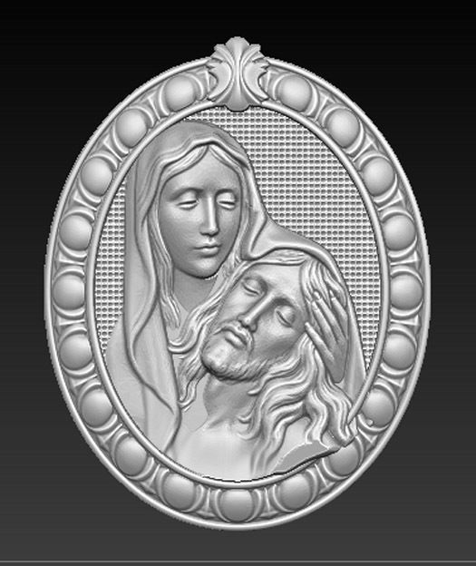 Jesus Christ Maria 3D Model 3D print model_1