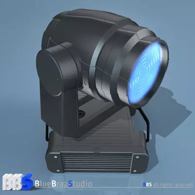 Moving Head wash light 3D model