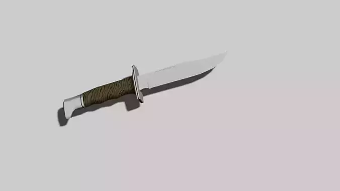 Dagger knife Low-poly 3D model