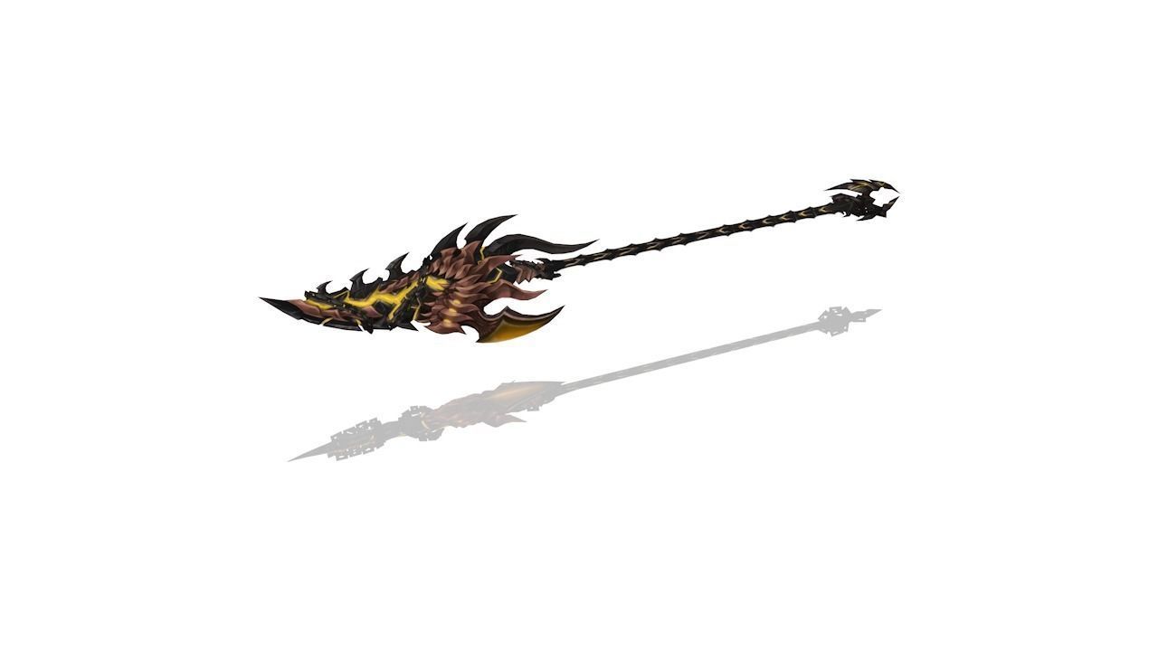 Infernal Spear Low-poly 3D model_2