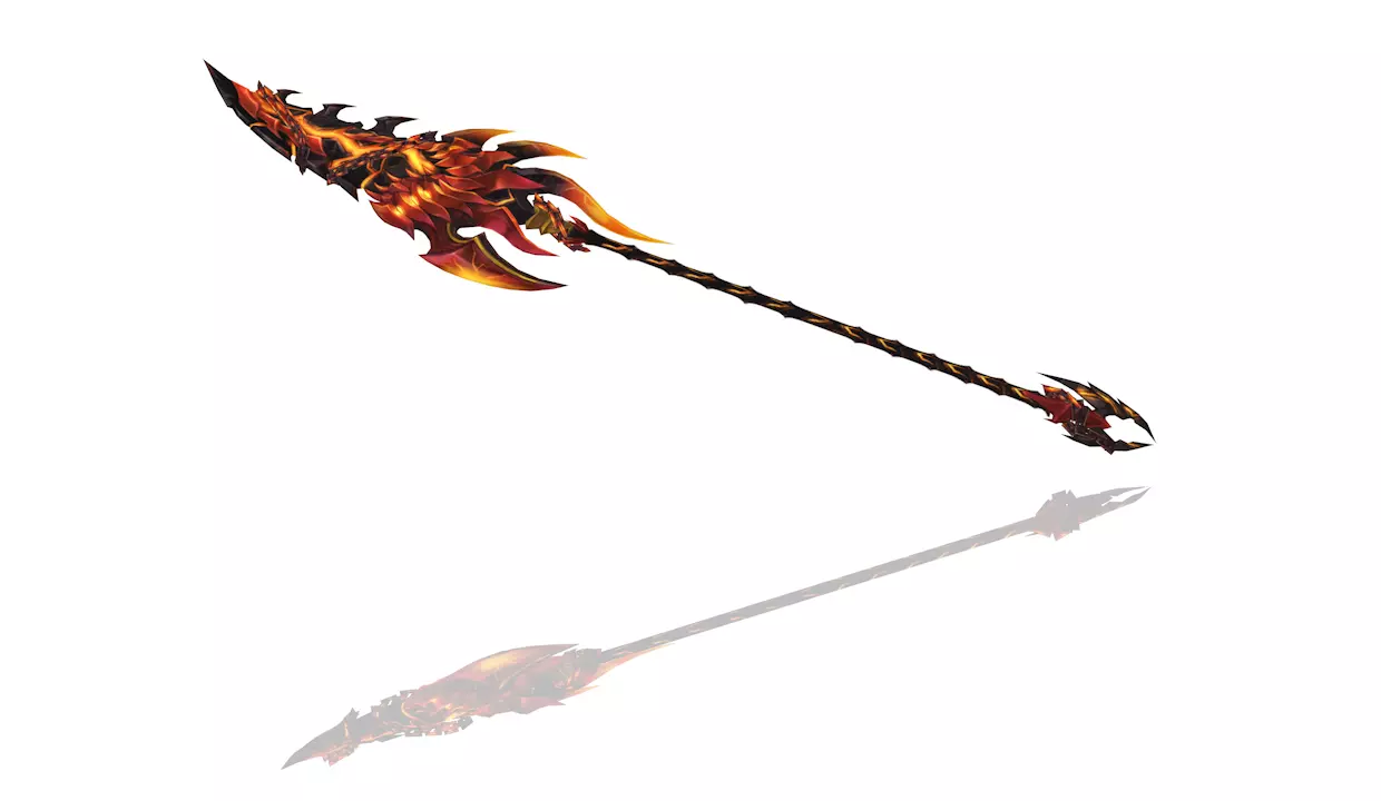 Infernal Spear Low-poly 3D model_0