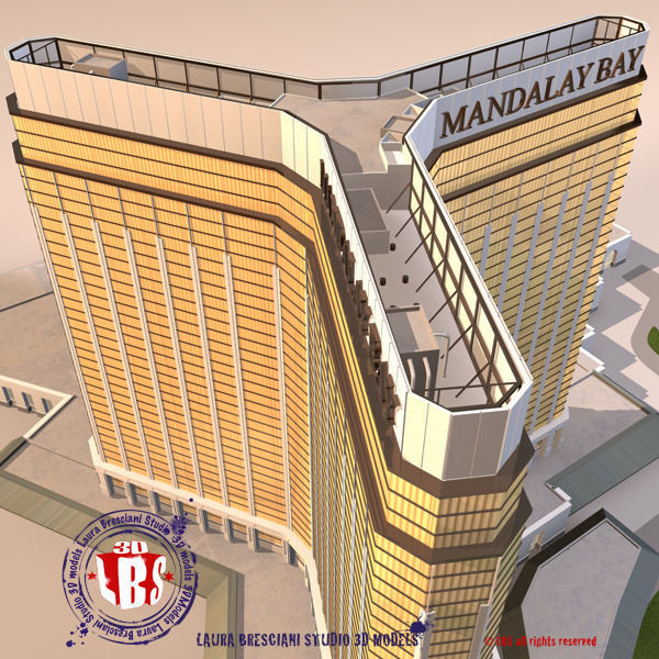 Las Vegas Mandalay Bay 3D model_2