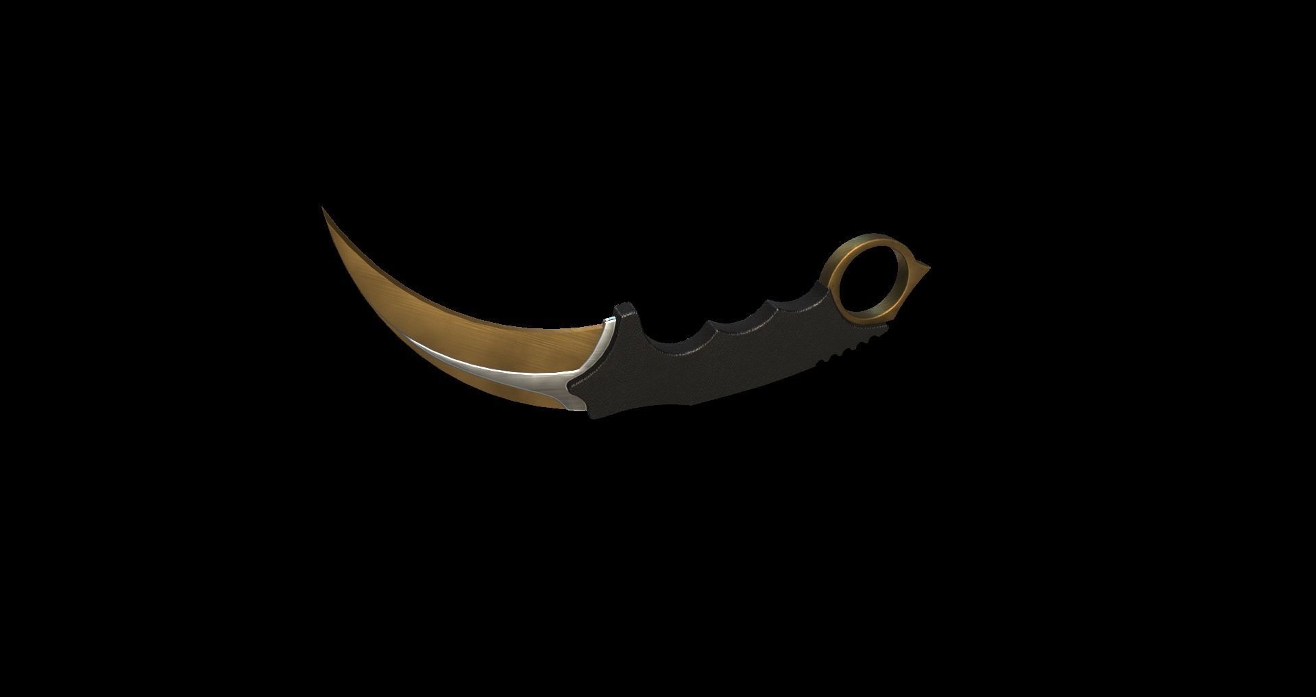 karambit knife Free 3D print model_9