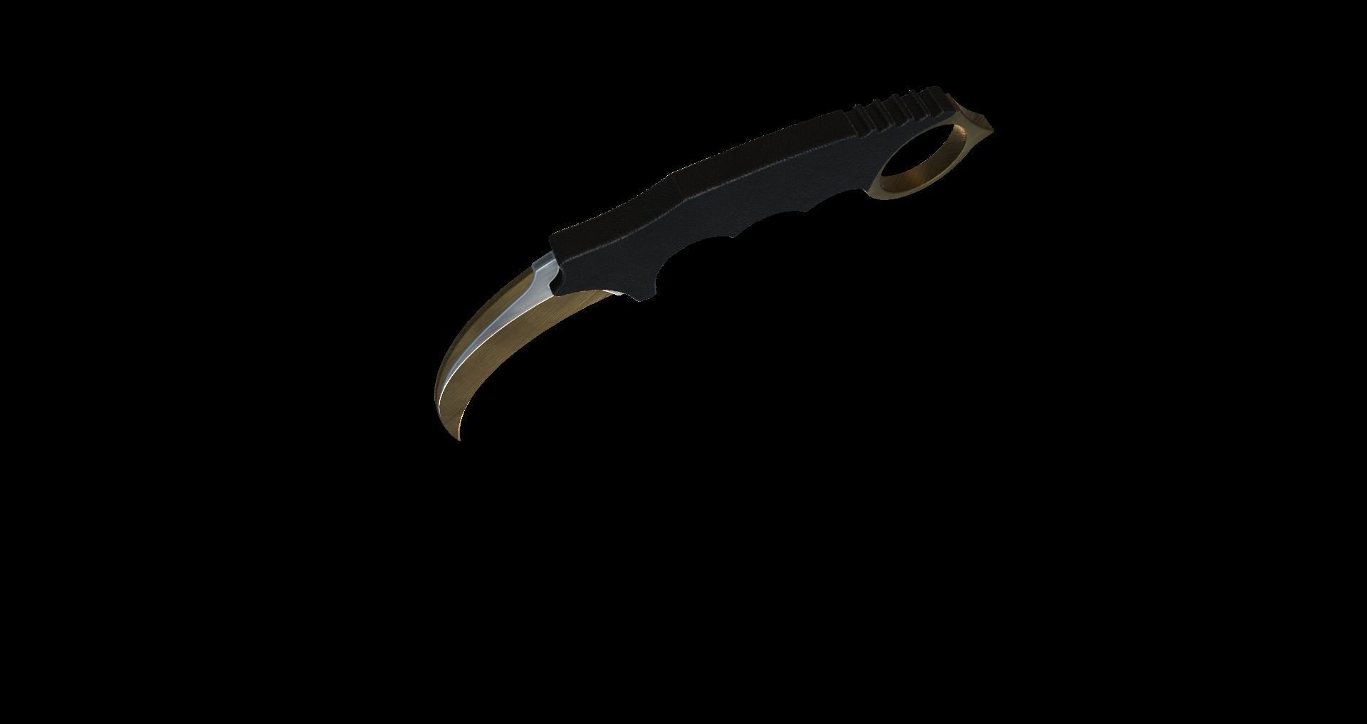 karambit knife Free 3D print model_3
