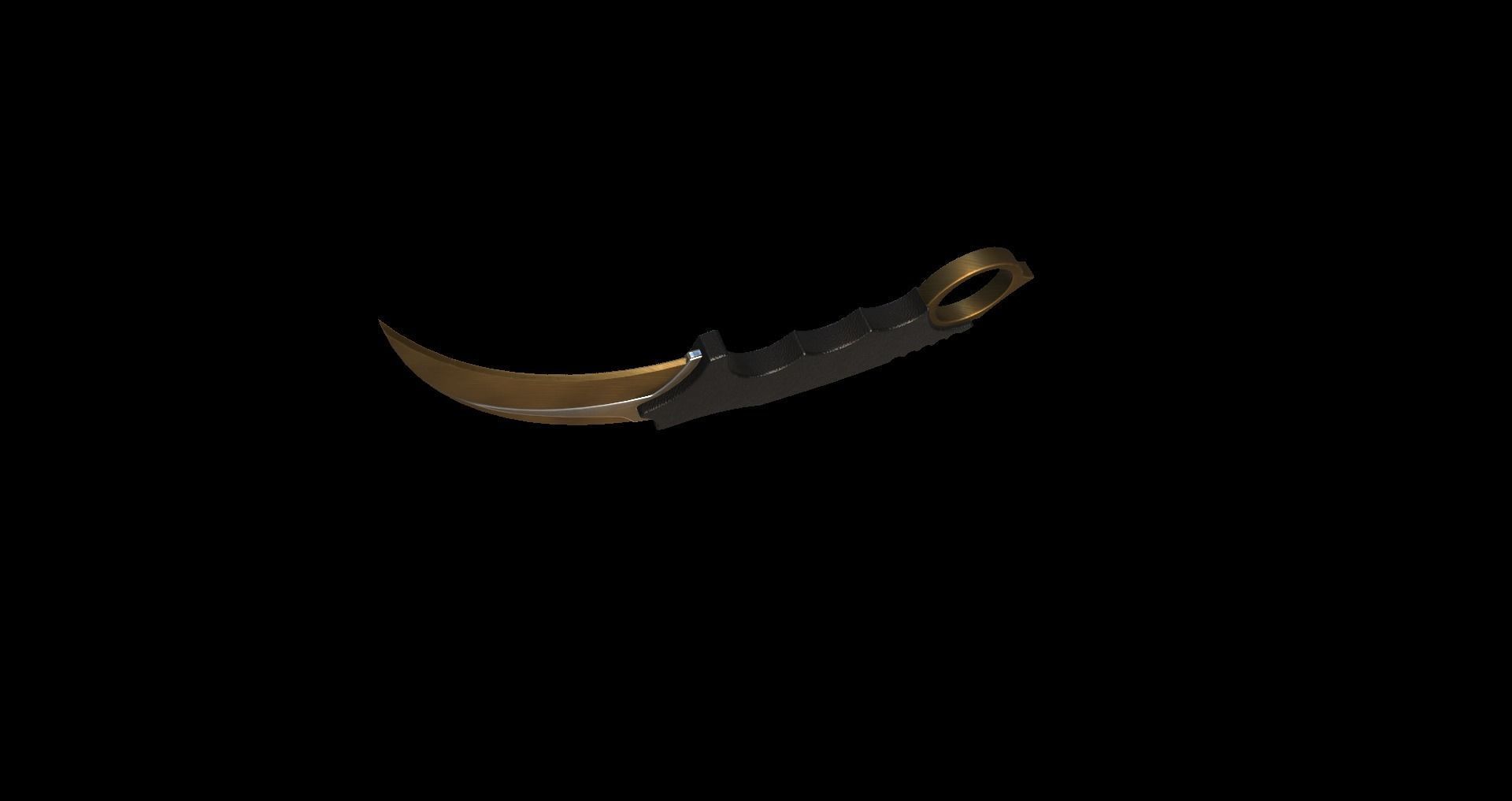 karambit knife Free 3D print model_8