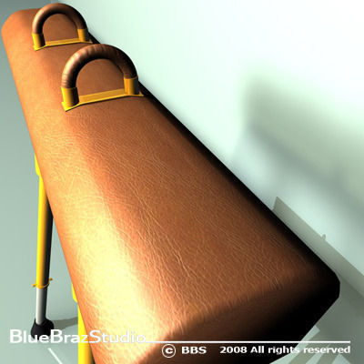 Gymnastics Pommel Horse 3D model_1