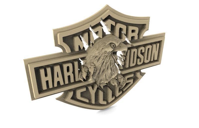 Harley-Davidson eagle 2 3D print model_3