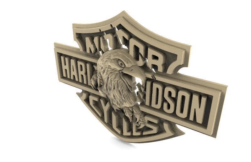 Harley-Davidson eagle 2 3D print model_4