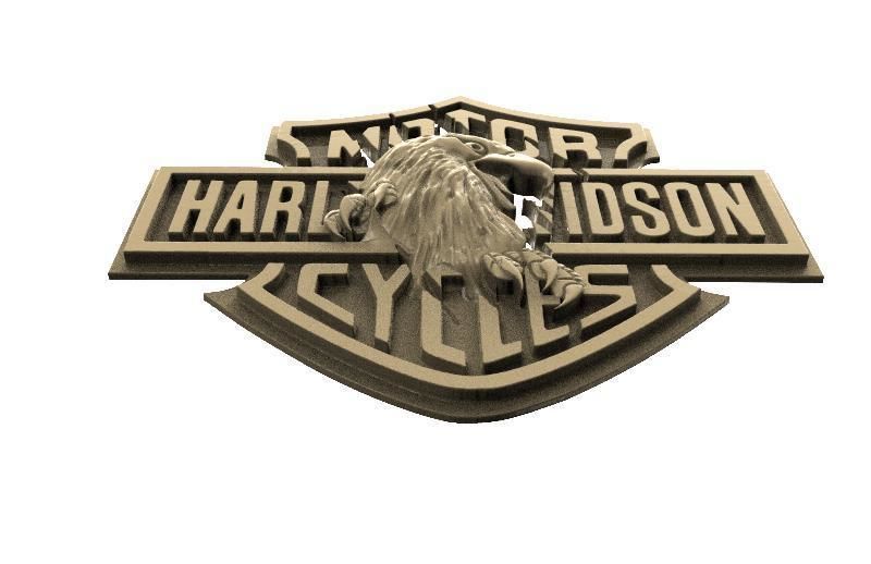 Harley-Davidson eagle 2 3D print model_2