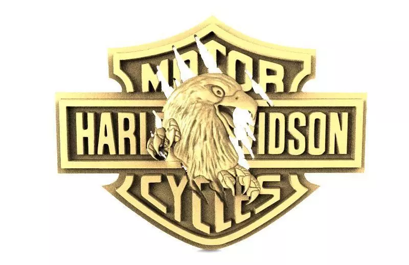 Harley-Davidson eagle 2 3D print model_0