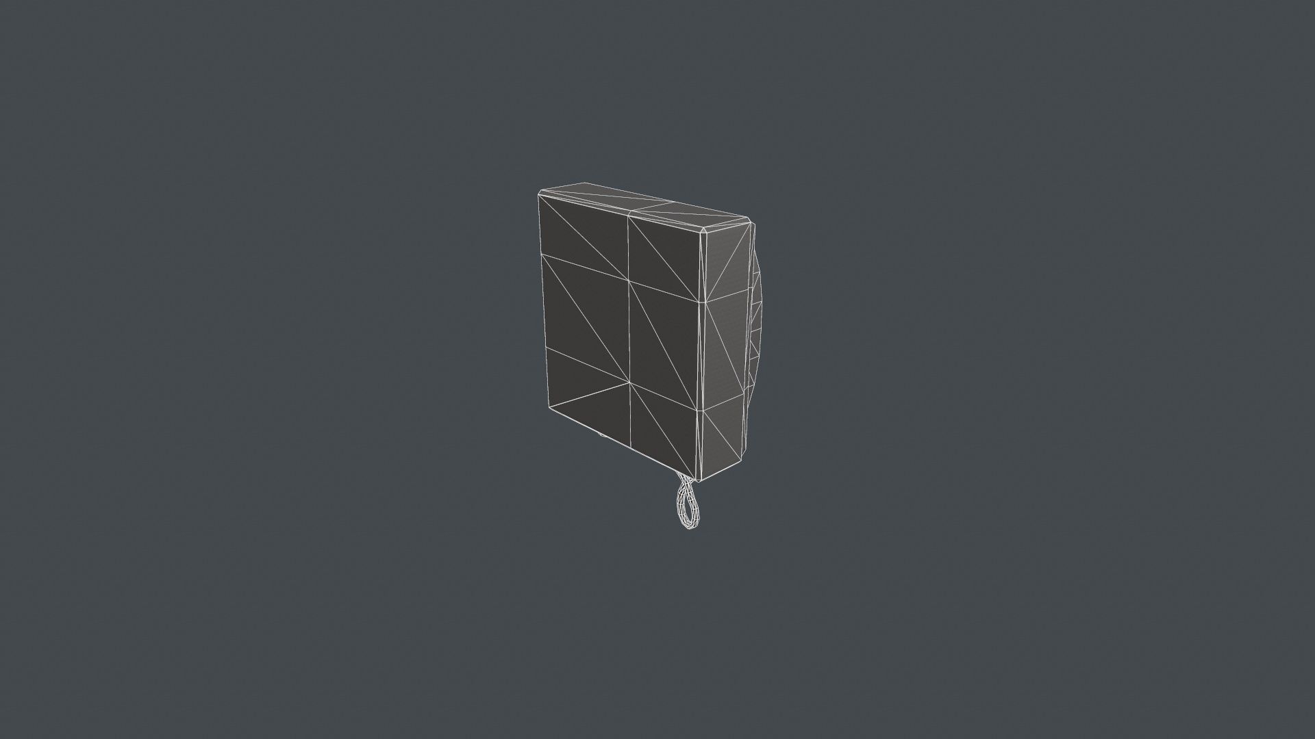 Wall Mounted Phone Low-poly 3D model_14