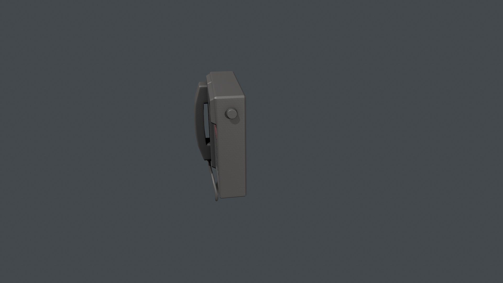 Wall Mounted Phone Low-poly 3D model_5