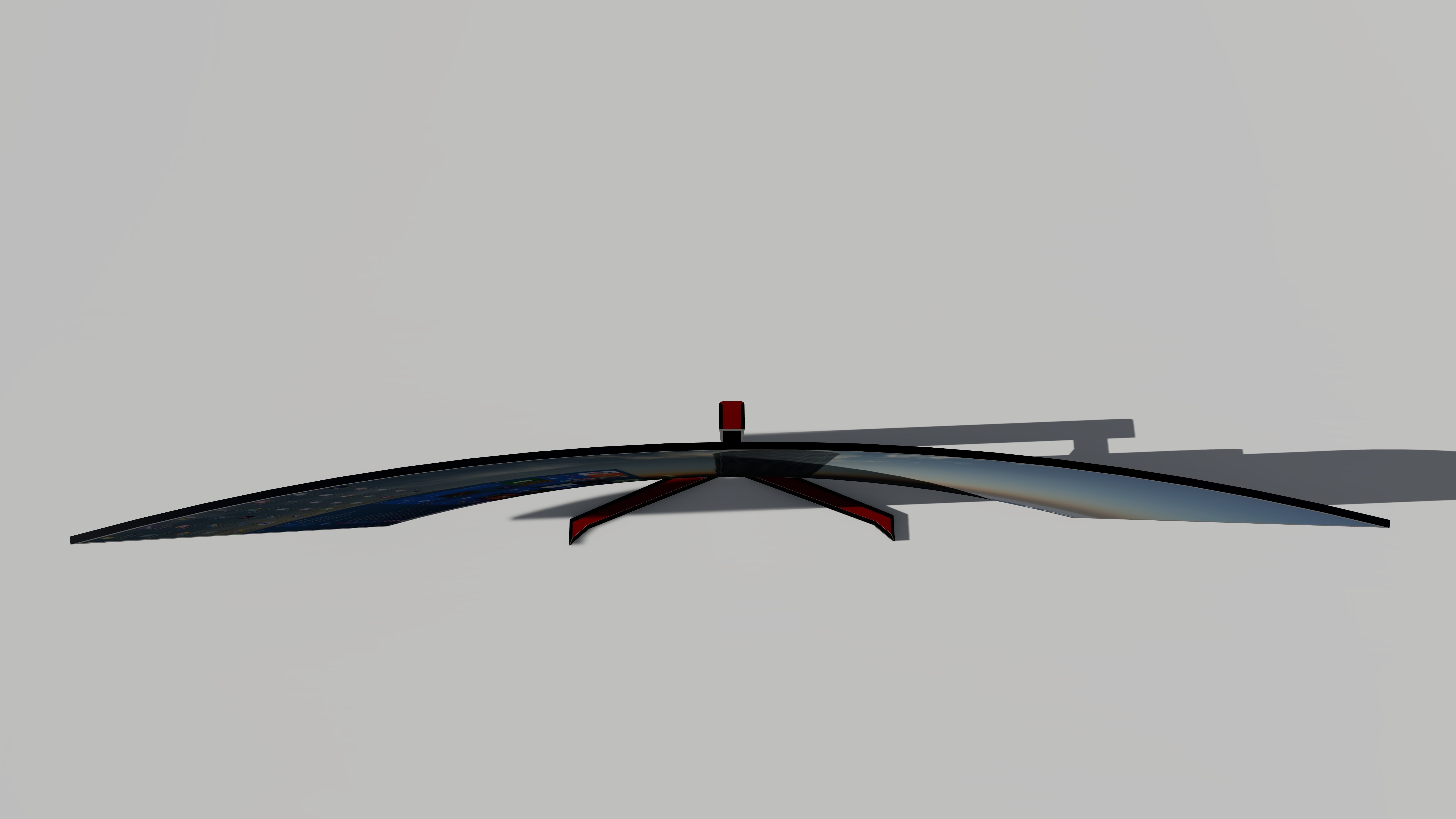 Gaming monitor  Low-poly 3D model_4