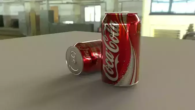 cola 3d model coca can - coca can