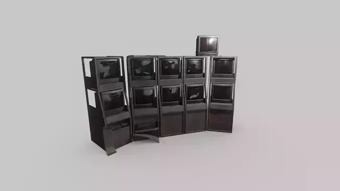CCTV Rack Free low-poly 3D model