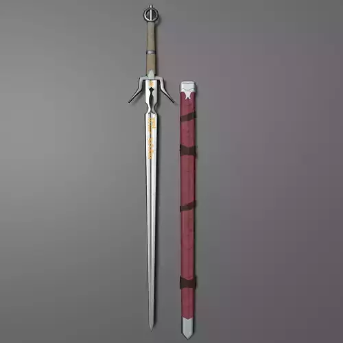 Zireael Witcher 3 Replica Low-poly 3D model
