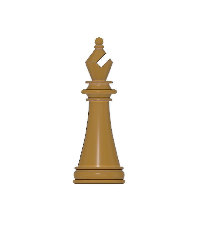 Bishop chess piece Free 3D print model_3