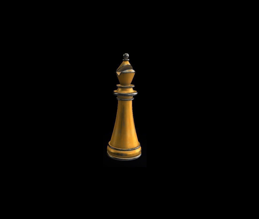 Bishop chess piece Free 3D print model_1