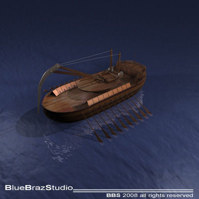 Leonardo Assault battleship 3D model_8