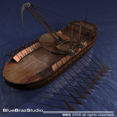 Leonardo Assault battleship 3D model_9