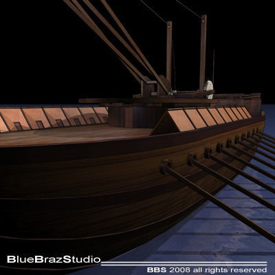 Leonardo Assault battleship 3D model_11