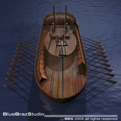 Leonardo Assault battleship 3D model_6