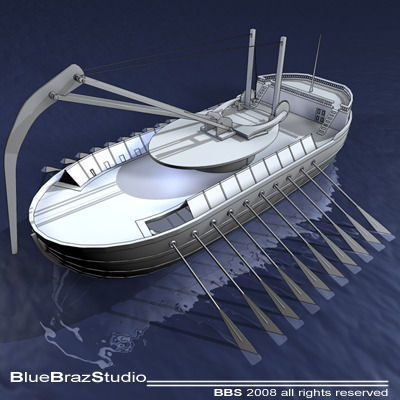Leonardo Assault battleship 3D model_4