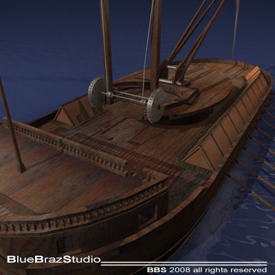 Leonardo Assault battleship 3D model_1