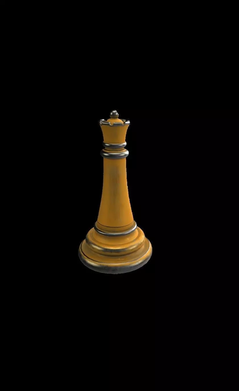 Queen chess piece Free 3D print model