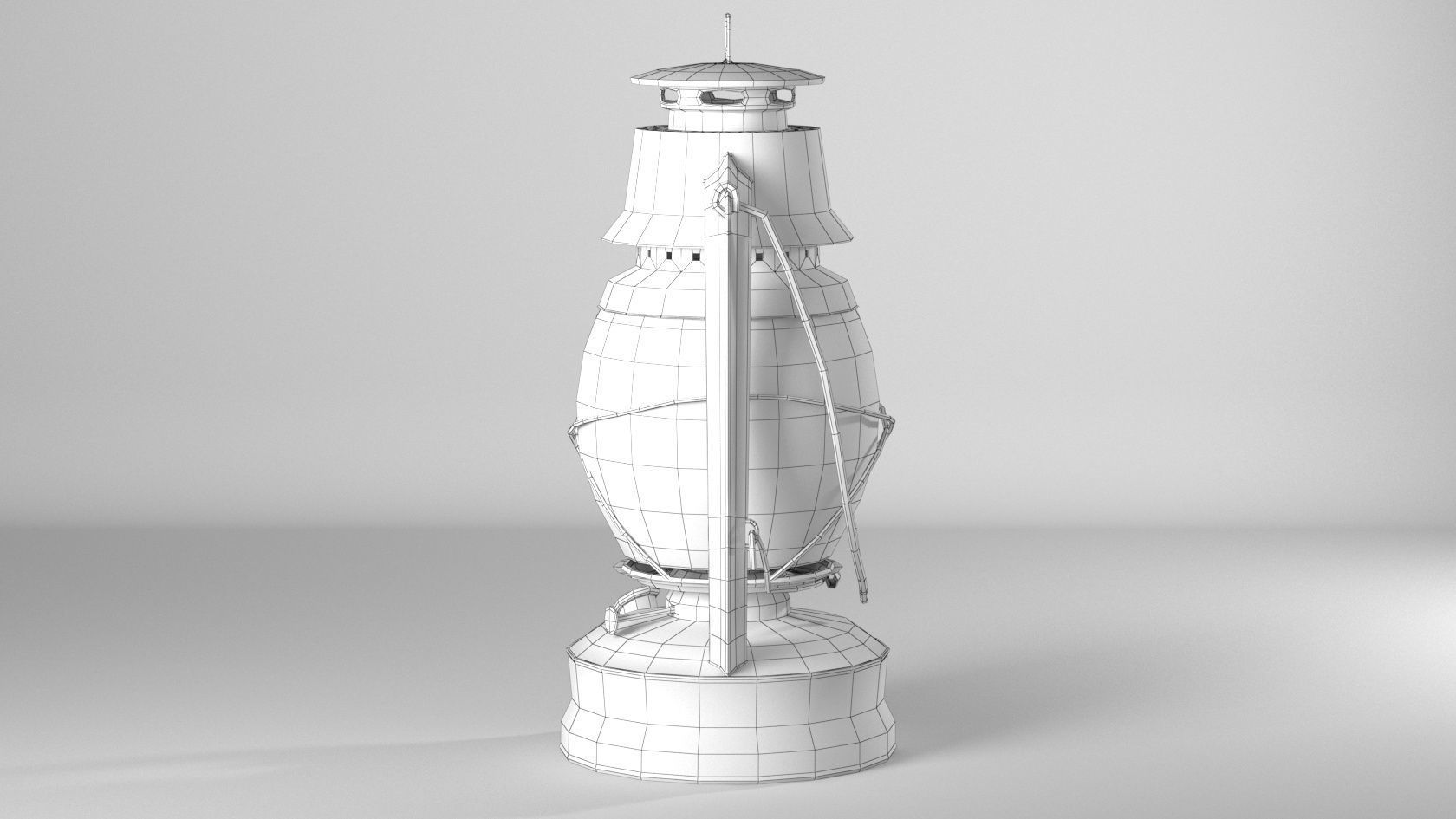  rusty lantern--Royalty free--  PBR Low-poly 3D model_6