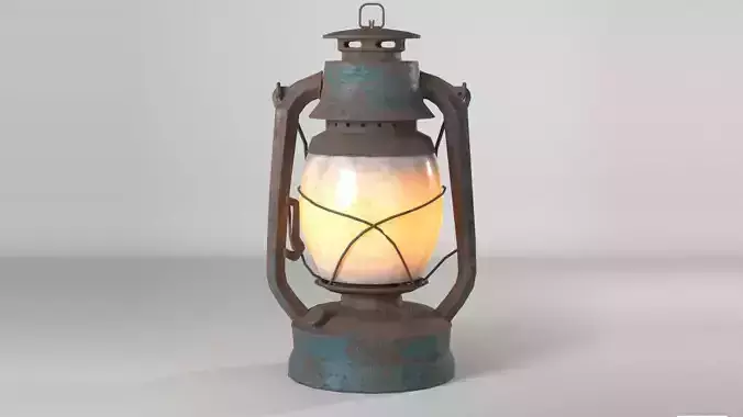  rusty lantern--Royalty free--  PBR