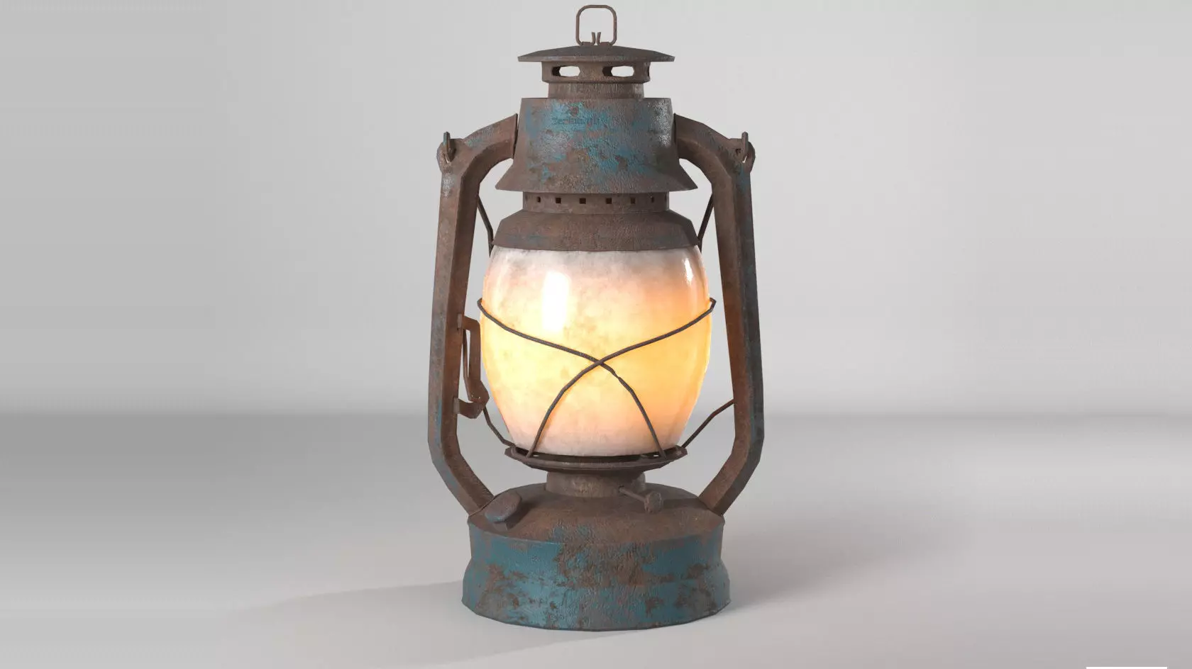  rusty lantern--Royalty free--  PBR Low-poly 3D model_0