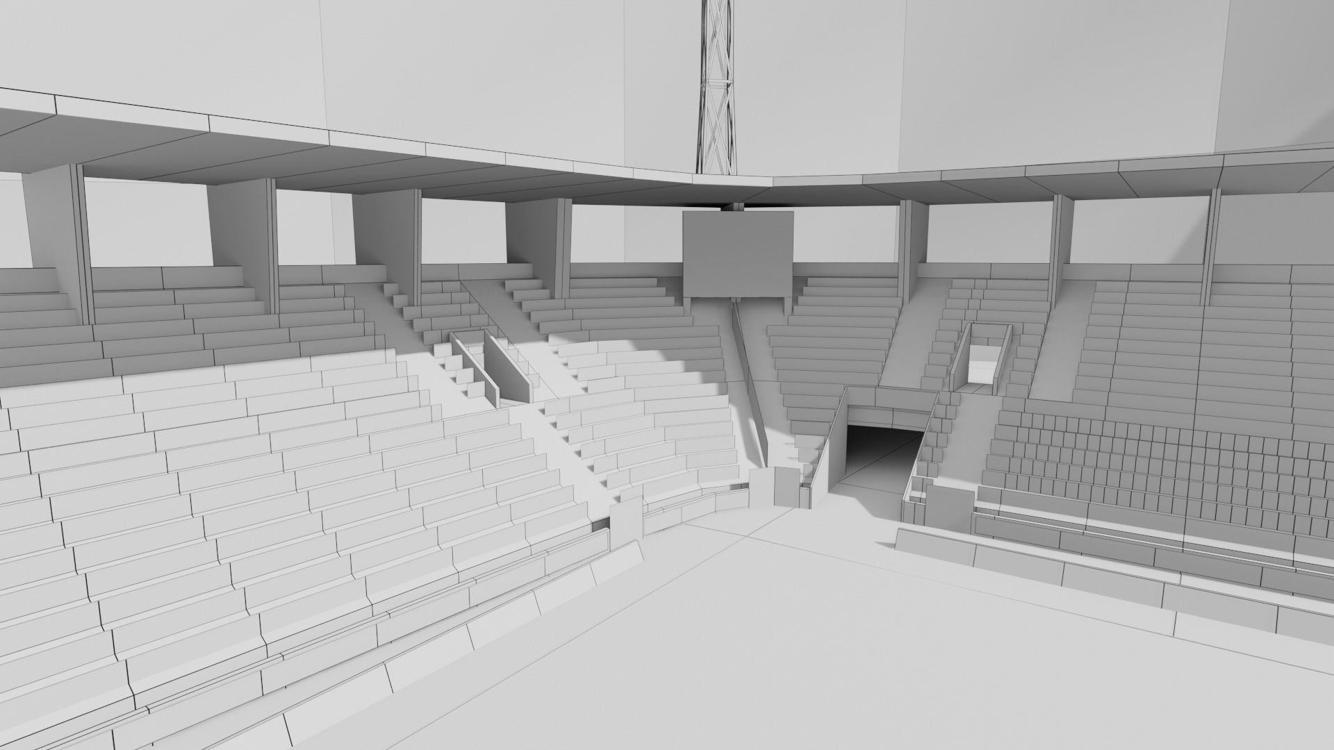 Estadio do Maritimo Funchal Portugal Low-poly 3D model_8