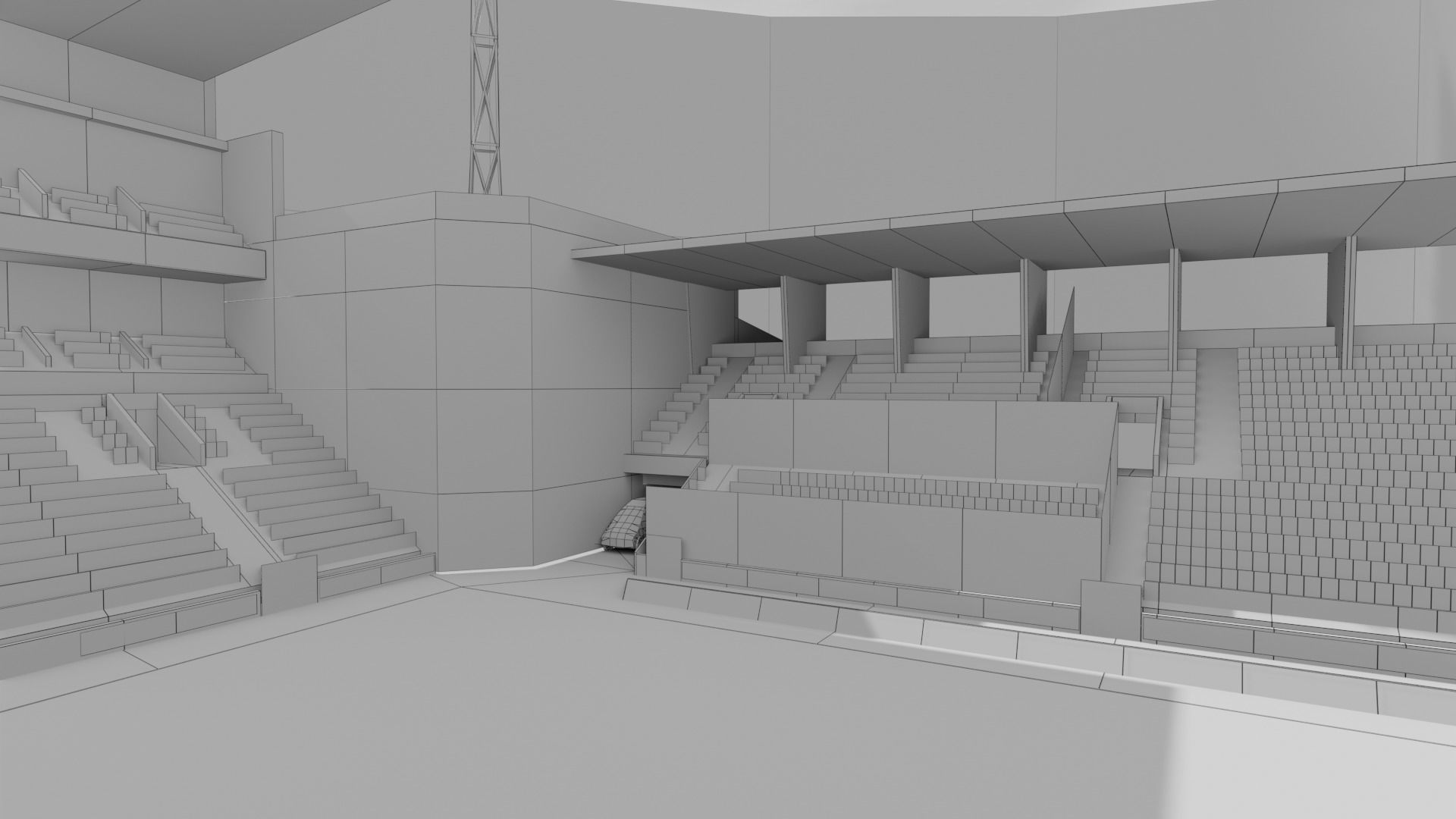 Estadio do Maritimo Funchal Portugal Low-poly 3D model_9