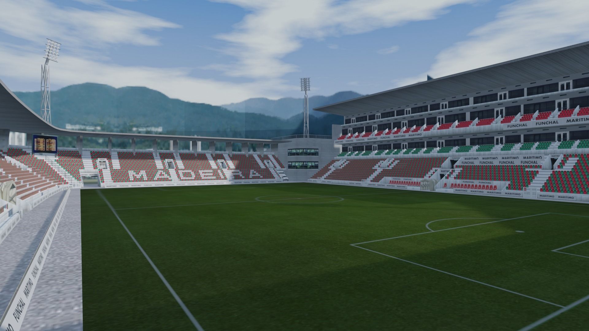 Estadio do Maritimo Funchal Portugal Low-poly 3D model_4