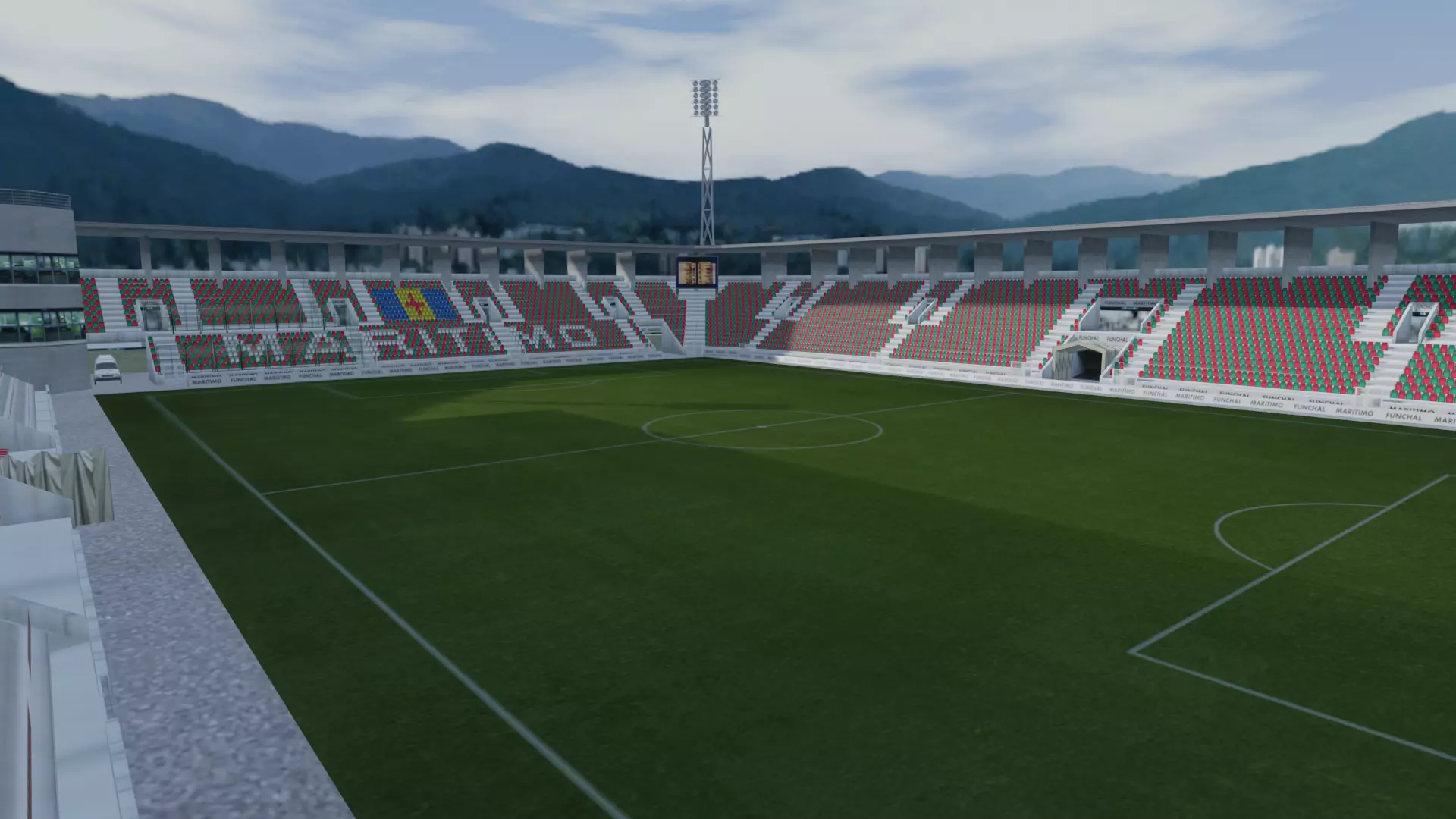 Estadio do Maritimo Funchal Portugal Low-poly 3D model_0