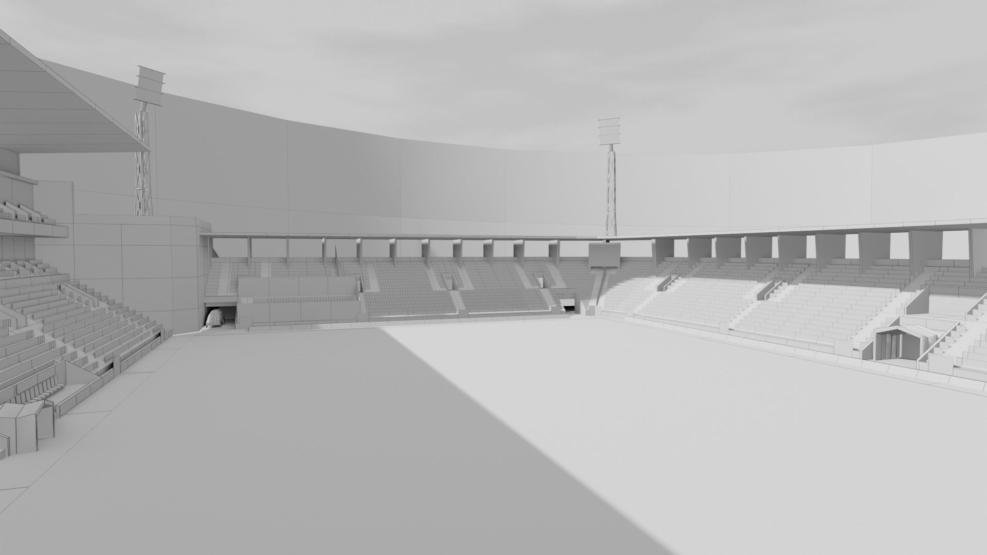 Estadio do Maritimo Funchal Portugal Low-poly 3D model_6